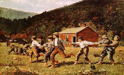 Winslow Homer Snap-the-Whip France oil painting art